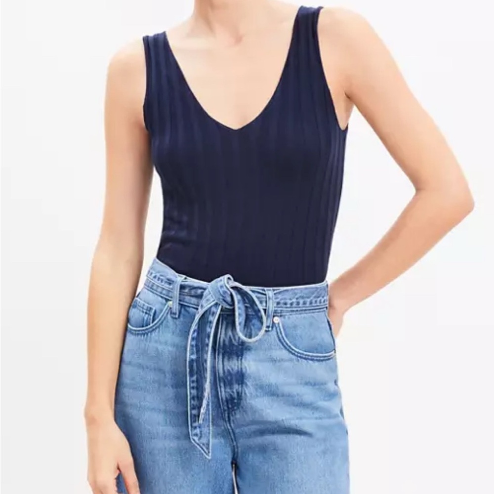 NWT LOFT Women’s Navy Blue Sleeveless Top